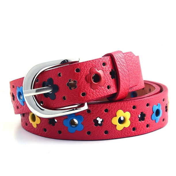 9 Colors Toddler Baby kids Boy Girl Adjustable Polyester Leather Belt Waistband